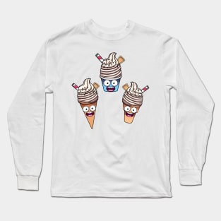 Cute Whipped Ice Cream Long Sleeve T-Shirt